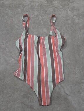 Kona Sol Striped Bathing Suit